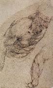 Portrait of naked man, Peter Paul Rubens